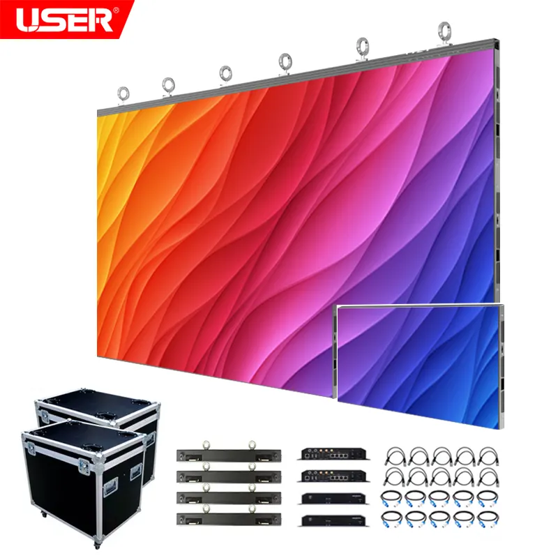 Turnkey Solution Led Video Wall P2.97 P3.91 P4.81 Led Display Outdoor Event Led Panel Indoor Stage Backdrop Rental Led Screen
