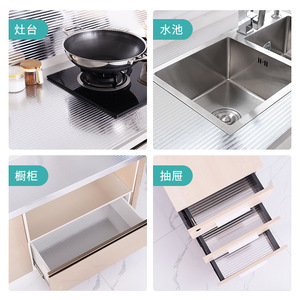 Aixin Aluminum Foil <b>Paper</b> 5m 10m <b>Orange</b> Peel Texture Waterproof Oil Proof Self Adhesive Cabinet Mat Kitchen Wallpaper - Product Image 3