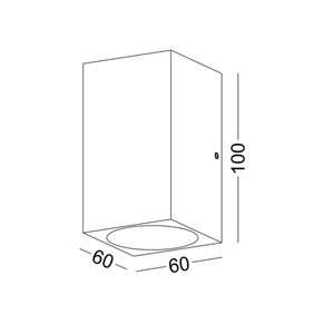 Lampada da Parete LED Moderna <span class=keywords><strong>a</strong></span> Forma di Cubo 2W con Illuminazione Su e Giù per Interni - Product Image 6