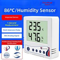 Transmetteur de température et d'humidité numérique avec écran LCD et sonde intégrée