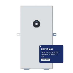 แบตเตอรี่ลิเธียมไอออน Deye Se-F16 Max แรงดันต่ำ 51.2v 31ah 16kwh Lifepo4 สำหรับใช้ในบ้าน พร้อมการป้องกันระดับ IP65 จัดส่งแบบ DDP - Product Image 2