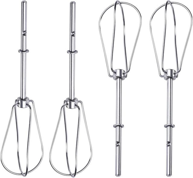 W10490648 Hand Mixer Attachment Beaters Replaces KHM2B W10490648 KHM5 AP5644233 AP5644233 PS4082859 W10240913-4 PACKS