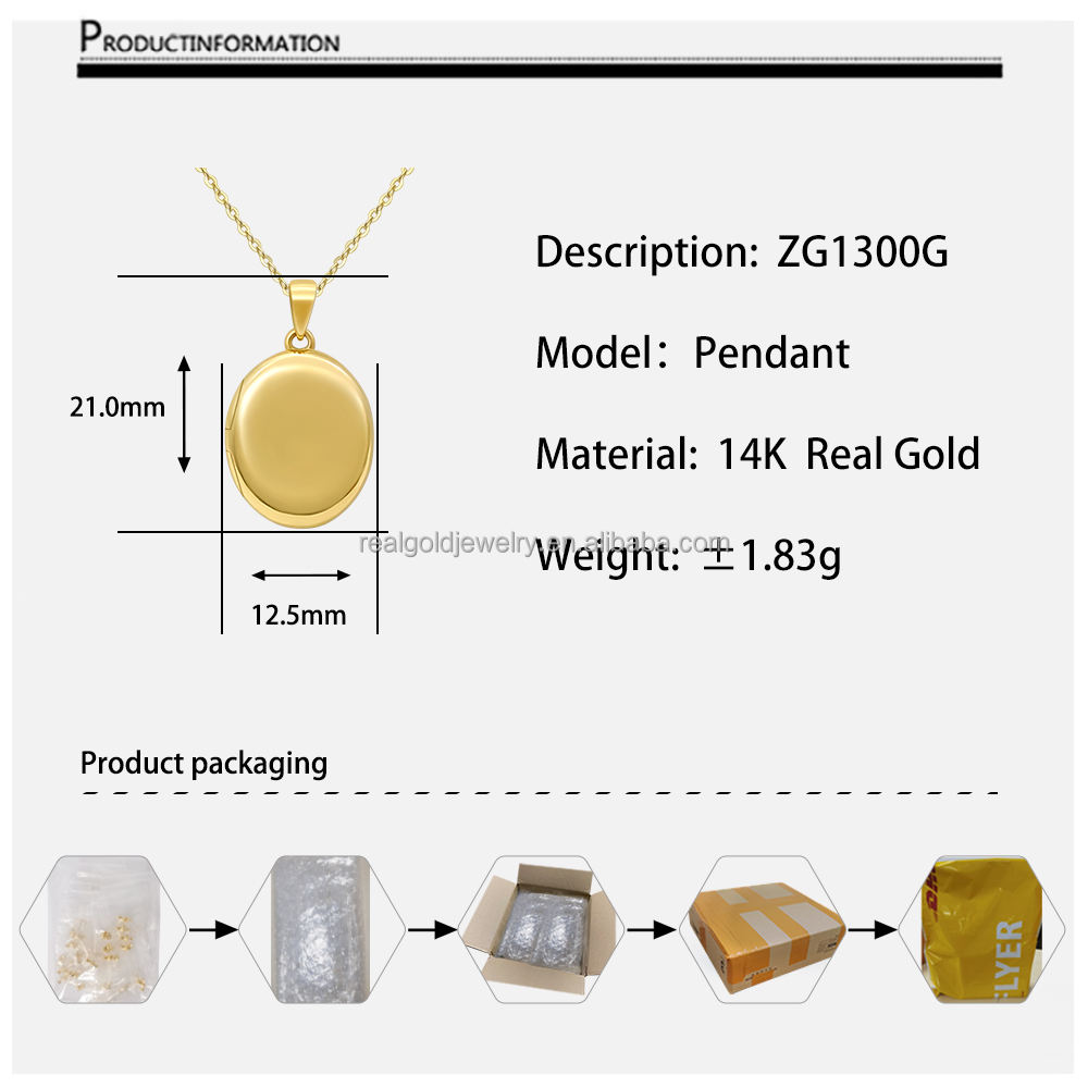Or jaune 14 carats ZG1300G