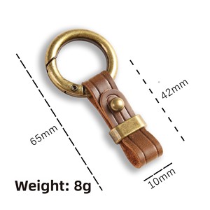 <span class=keywords><strong>Porte</strong></span>-clés de voiture Crazy Horse amélioré pour <span class=keywords><strong>Mercedes</strong></span> - pour Land Rover - <span class=keywords><strong>Porte</strong></span>-clés vintage en <span class=keywords><strong>cuir</strong></span> véritable anti-perte - Product Image 5