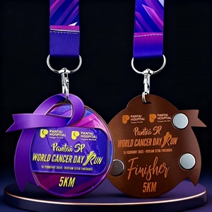 Medalla Deportiva Personalizada al por Mayor, Impresa con UV, de Aleación de Zinc, Económica, para Danza, Ciclismo, Maratón 5k - Product Image 1