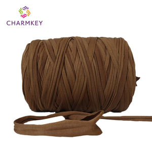 Charmkey Grandes touffes <span class=keywords><strong>de</strong></span> tissu haute élasticité ligne rayée <span class=keywords><strong>laine</strong></span> <span class=keywords><strong>épaisse</strong></span> boule au crochet cool pantoufles lit <span class=keywords><strong>laine</strong></span> à la main bricolage tricot - Product Image 3