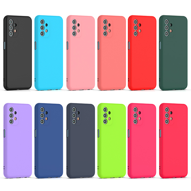2.0mm Silicone Rubber case for samsung A13 case Shockproof Soft Microfiber Cover for samsung A33 A53 A73 Silicone case