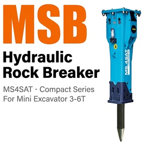 Martillo Hidráulico MSB550 para Excavadoras de 18-26 Toneladas ZX220 ZX230 ZX250, Accesorios y Repuestos - Product Image 1