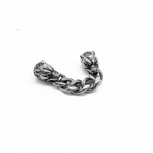 Yunnique – chaîne en acier inoxydable avec tête de loup, perles d'espacement de 55mm pour la fabrication de bracelets, accessoires de bijoux à faire soi-même - Product Image 5