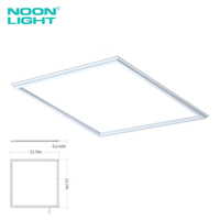 Noonlight CCT Tunable 2x2 y 2x4 Marco de panel LED Luz de rejilla de panel plano comercial ajustable