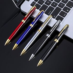 X1107-1 Luxury High Quality Brand Engraving Gold Parker Hotel Black Ballpoint <b>Pen</b> Set Custom Logo Promotional Ballpoint <b>Pens</b> - Product Image 2