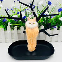 Mignon renard Rex lapin fourrure pendentif lapin cheveux porte-clés voiture accessoires paquet peluche pendentif porte-clés