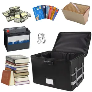 New Style Silicone Coated Fiberglass Fireproof File Office Document Storage Boxes