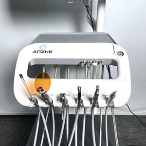 Portable <strong>Dental</strong> Workstation with LED Butterfly Whitening Light Integrated Air Water Mobile <strong>Dental</strong> Cart Autoclavable Silicone Pad - Product Image 5