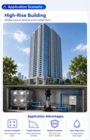 Pompa Booster Multistage Vertikal Stainless Steel untuk Gedung Bertingkat Tinggi, Tekanan Stabil, Proyek Transfer Air Domestik