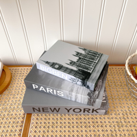 Dictionnaire Faux Livre Décoration d'intérieur Livres de table basse Décoration Livres faux reliés en cuir moderne Boîte de livres faux en gros