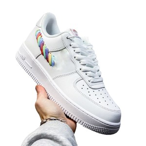 Zapatillas <span class=keywords><strong>Air</strong></span> <span class=keywords><strong>Force</strong></span> AF Originales, de Caña Baja, <span class=keywords><strong>Retro</strong></span>, con Suela Gruesa, Parte Superior de Malla, Unisex, para Skateboard, Moda, Combinables con Todo, Casuales - Product Image 5
