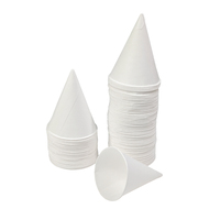 Gobelet en papier jetable écologique de 4,5 oz, impression personnalisée, design triangulaire pour les boissons