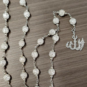 Precio de fábrica de joyería Rosario <span class=keywords><strong>collar</strong></span> Jesucristo Cruz colgante cristal collares moda multicolor joyería Rosario - Product Image 5