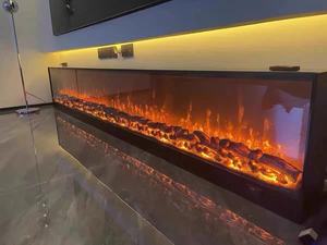 Chimenea de Vapor Eléctrica 3D de 1,2 metros, 64 colores, diseño de Panel plano LED, efecto de llama de 3L, chimenea aprobada por la CE, enchufe de EE. UU. Para el hogar - Product Image 2