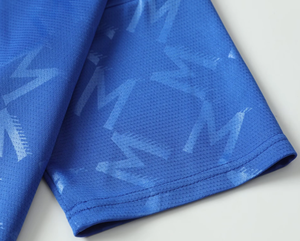 Ensemble de maillots de football pour hommes, manches courtes, évacuation de l'humidité, imprimé géométrique, polyester, coupe athlétique, toutes saisons - Product Image 5