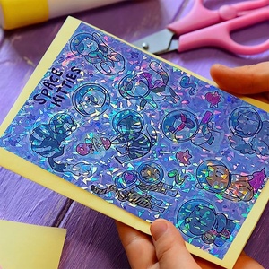 <span class=keywords><strong>A4</strong></span> không thấm nước tự dính giấy nhãn sticker cho máy in phun/Máy in laser cho nước hoa và son môi bao bì - Product Image 4