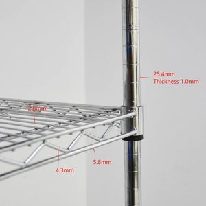Scaffalature in metallo industriale protette dalla corrosione resistente in acciaio Multi-livello scaffalature per <span class=keywords><strong>scaffali</strong></span> per magazzino - Product Image 3