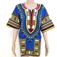 Amazon Heet Verkoop Veelkleurige Unisex Gratis Grootte Dashiki Shirt Afrikaanse Mannen Kleding