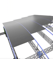Système de levage électrique Topfinger pour structure en acier carré avec connexion rapide, noir, pour événements et concerts en extérieur