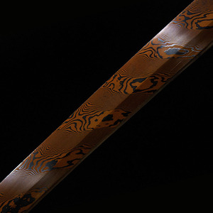 <span class=keywords><strong>Katana</strong></span> Longquan <span class=keywords><strong>forgé</strong></span> en acier allié à motif auto-fondu rouge rouillé, modèle de réplique COS, collection, cadeau pour garçons, 103CM - Product Image 4
