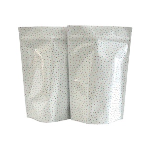 Bolsa de Aluminio con Ventana Transparente y Cierre de Cremallera, Impresa con Logotipo Personalizado, Brillante, para Envasado de Alimentos - Product Image 4