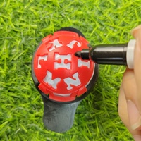 Vente en gros en vrac Doublure de balle de golf en plastique Dessin Marquage Alignement Outil de mise avec pochoirs Marqueur Accessoires de golf