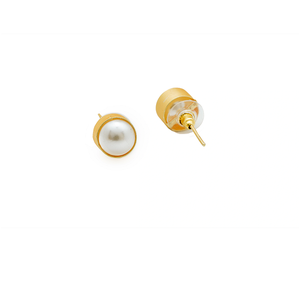 Magnifique ensemble collier et boucles d'oreilles en perles, plaqué or, bijoux faits à la main pour mariée, mariage, soirée - Product Image 1