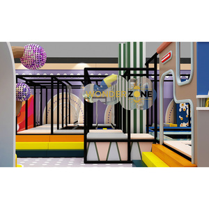 Aire de jeux intérieure polyvalente, équipement de jeux doux pour l'intérieur, doté d'un toboggan et d'un mur d'escalade - Product Image 6