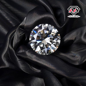 SICGEM meilleure fabrication ancienne coupe européenne VVS1/VVS2 blanc D couleur gros carat Moissanite en vrac avec certificat GRA en pierre <span class=keywords><strong>SID</strong></span> - Product Image 2