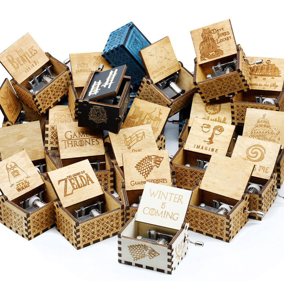 48 стилей 3 вида цветов Тоторо Сейлор Мун Унесенные призраками Гарри маскарадные костюмы для девочек; Рождественские подарки на день рождения с рисунком из аниме деревянная музыкальная шкатулка