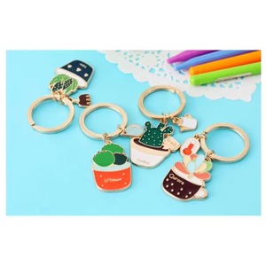 Porte-clés en métal créatif et personnalisé de haute qualité, motif plante mignonne, pour la décoration (vente en gros) - Product Image 2