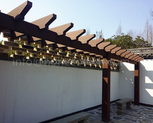 Intérieur de plage, couleur bois, résistante, extérieur composite wpc, pergola cabanas - Product Image 3