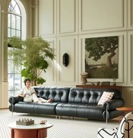 Canapé d'angle modulaire en cuir écologique moderne, best-seller, avec rembourrage en mousse, pour salon