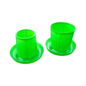 <b>Plastic</b> Round Feed Trough Green Automatic Pan Feeder For Chickens Poultry Feeding <b>Bucket</b> 1540 - Product Image 4