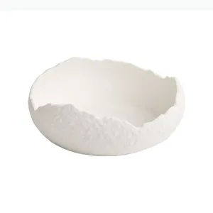Bol en céramique irrégulier profond pour soupe, assiette à fruits, assiette à dessert, plat à dim sum, assiette à sashimi, <span class=keywords><strong>plateau</strong></span> à collations - Product Image 6