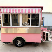 Chariot Alimentaire 2026, Chariot de Vente de Boissons Mobile Extérieur, Remorque Fast Food Personnalisée, Camion Restaurant avec Cuisine Complète