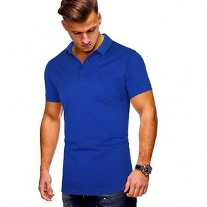 Camisa de Verano para Hombre, Estilo Casual de Negocios, con Solapa Estampada, Manga Corta, Bordada, Tejida, Antiarrugas - Product Image 6