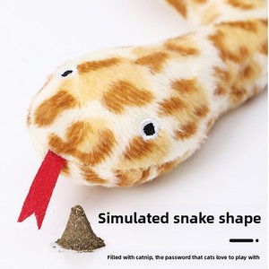Juguete realista para perros en forma de serpiente con campana duradera, cuerda de limpieza de dientes de hierba gatera, juguete interactivo para mascotas para jugar - Product Image 2