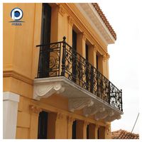 Einzigartiges Fabrikdesign Treppenhaus-Balkon Elegantes Ornamentales Schmiedeeisen Maßgefertigte Blumenmuster-Geländer