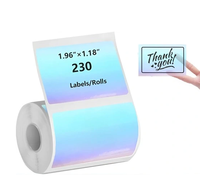Rouleaux d'étiquettes autocollantes en papier thermique pour Phomemo M102 M108 M110 M120 M200 M220 M221 Mini imprimante laser semi-transparent