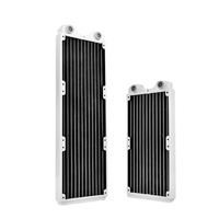 Radiateur en cuivre blanc OCOCOO 360 mm haute performance, ailettes en matériau pur haute densité, filetage G1/4, échangeur de chaleur pour refroidissement liquide PC