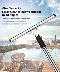 Wholesale Glass Cleaning Squeegee Window Tool Rubber Blade for Bathroom Shower Home Car Dining Table - Product Image 3