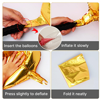 Ballons en aluminium de haute qualité personnalisés 4D argentés et dorés, ballons joyeux anniversaire, décorations de fête de mariage en vrac, grands ballons en aluminium