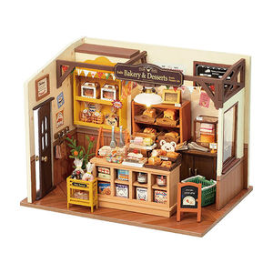 Robotime Rolife 2023 Kit puzzle fai da te DG161 Becka Baking House 3D casa delle bambole in miniatura fatta a mano in legno